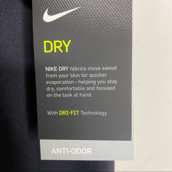 Nike Dri Fit Legend 2.0 V-neck Black Tee T-Shirt NWT - Picture 12 of 16